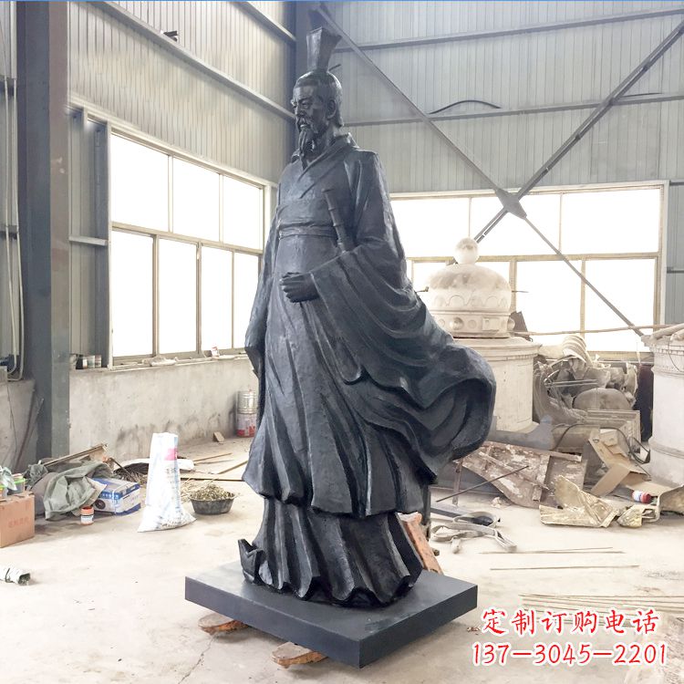 运城铸铜屈原雕塑