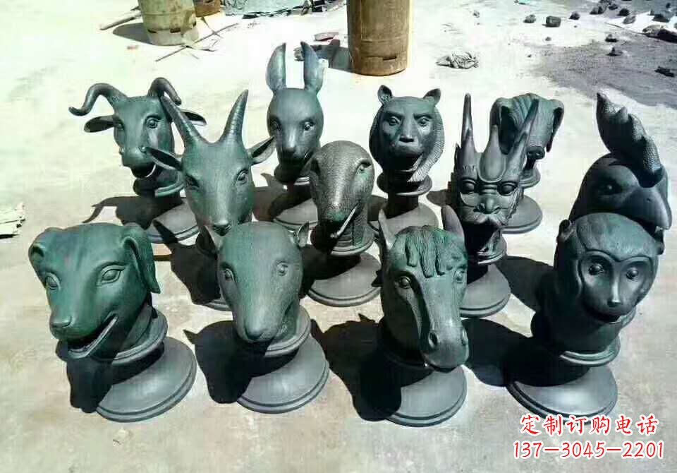 运城铸铜十二生肖动物雕塑