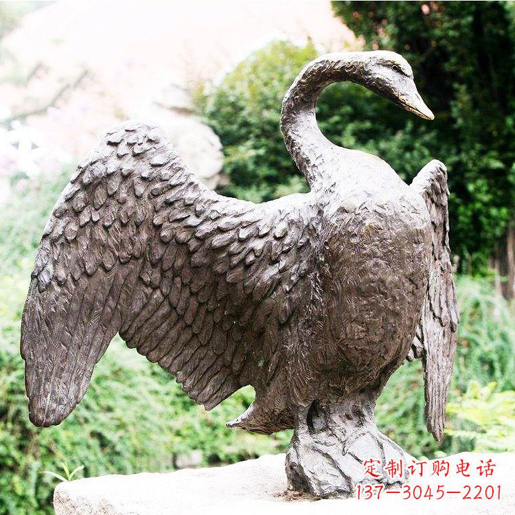 运城铸铜天鹅雕塑