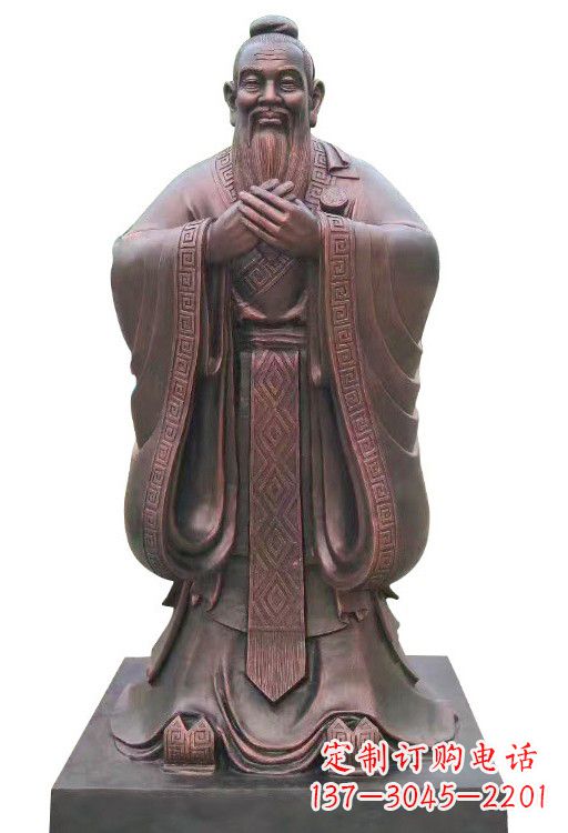 运城紫铜孔子像