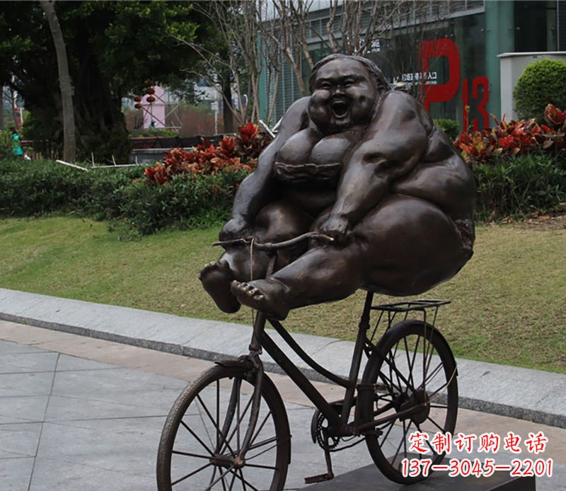 运城自行车铜雕